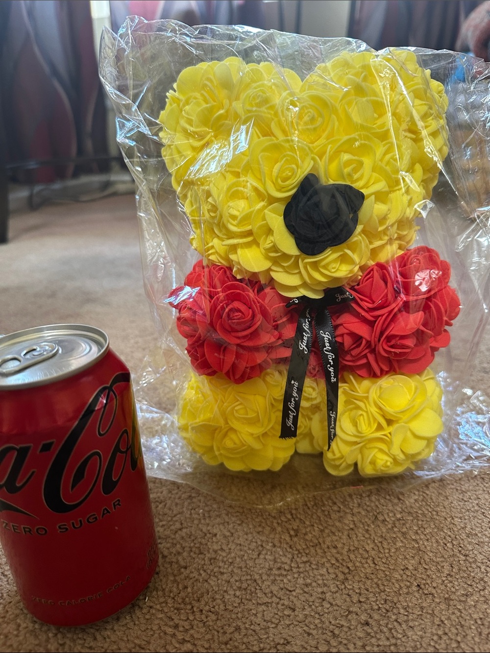 Pooh Custom Rose Bear
